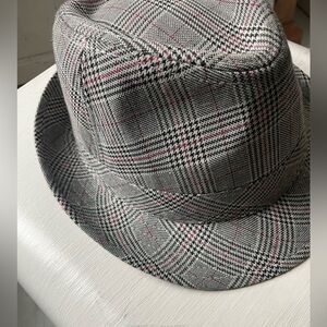 Fedora Hat-Grey striped